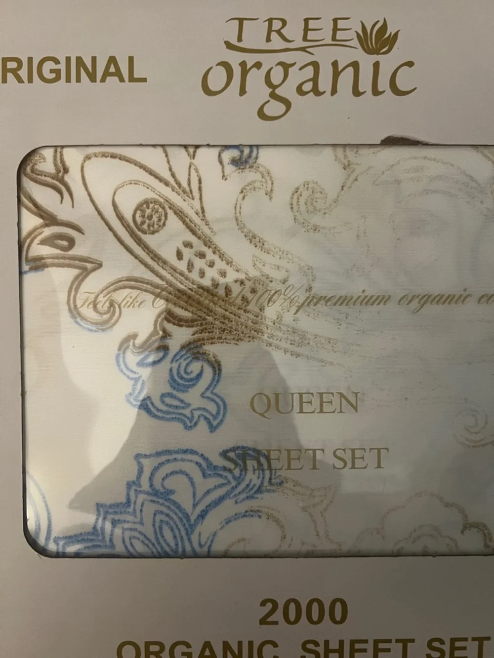 Tree organic queen sheet
